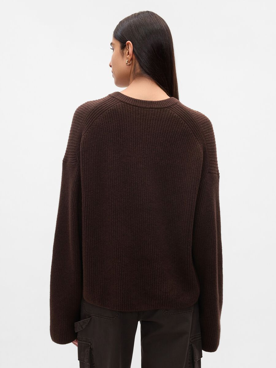 Pullover with ribbed design Woman_2
