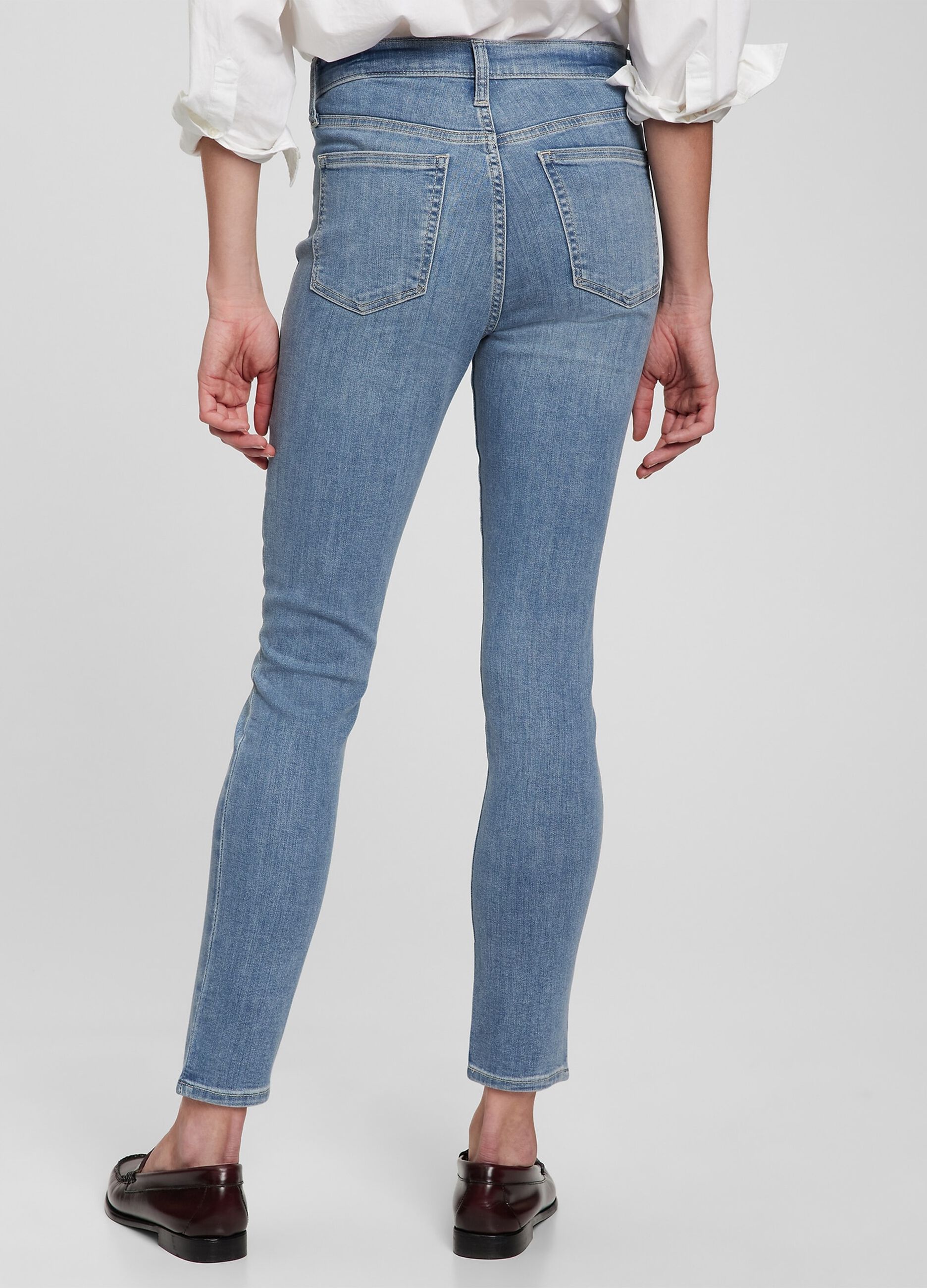 Faded, skinny-fit stretch jeans
