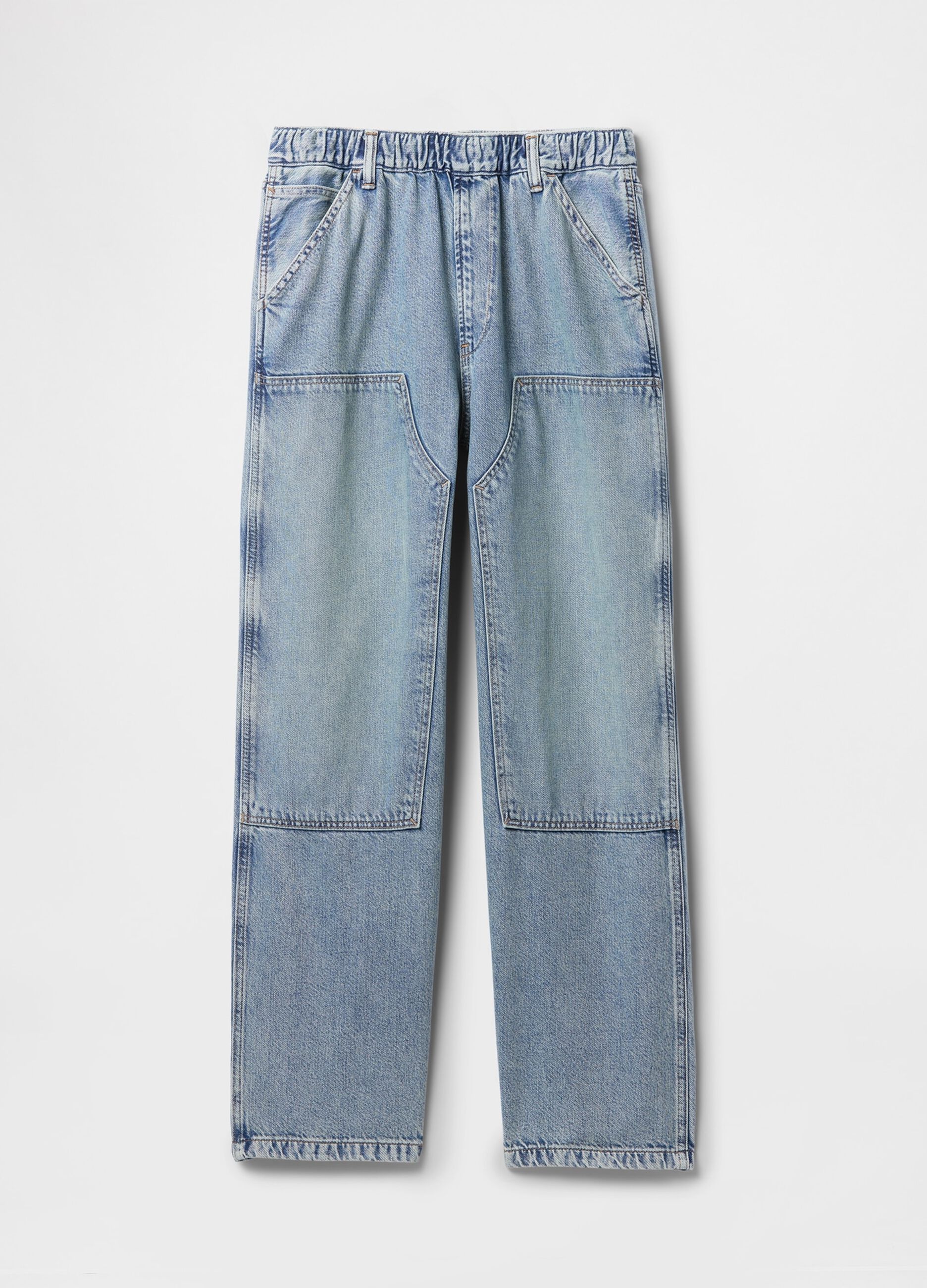 Jeans blu baggy in cotone e Lyocell Gap_4