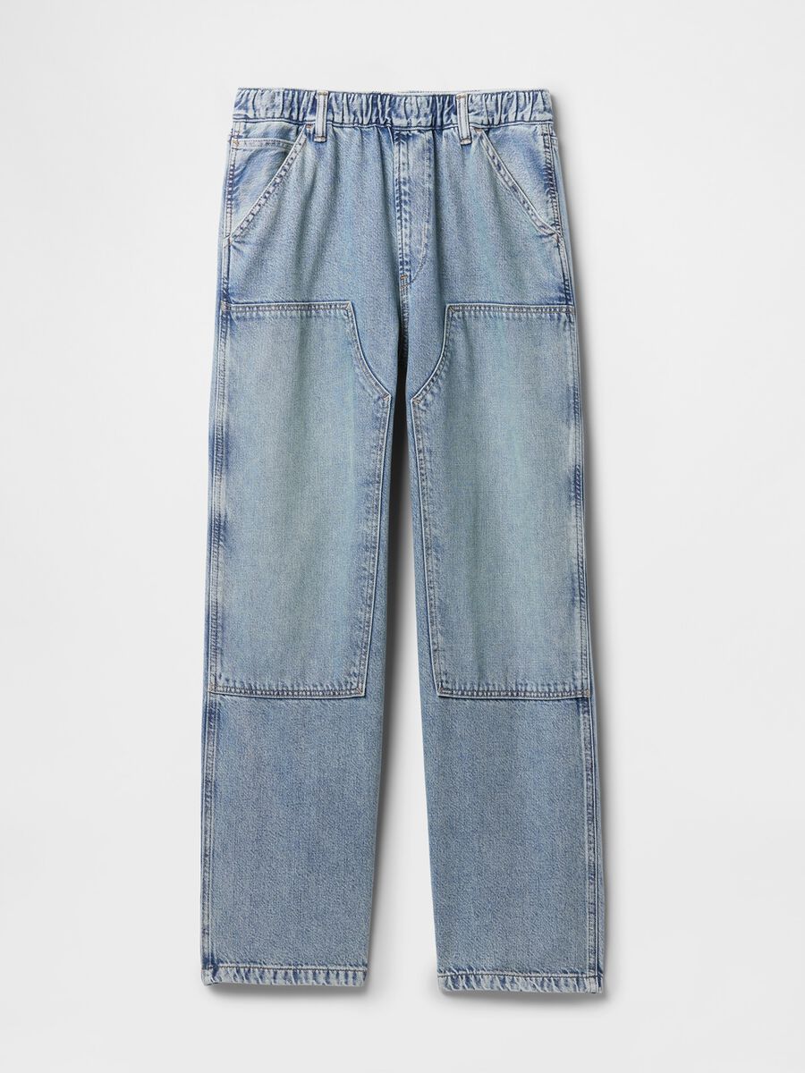 Jeans blu baggy in cotone e Lyocell Gap Uomo_4