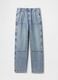 Jeans baggy in cotone e Lyocell_4