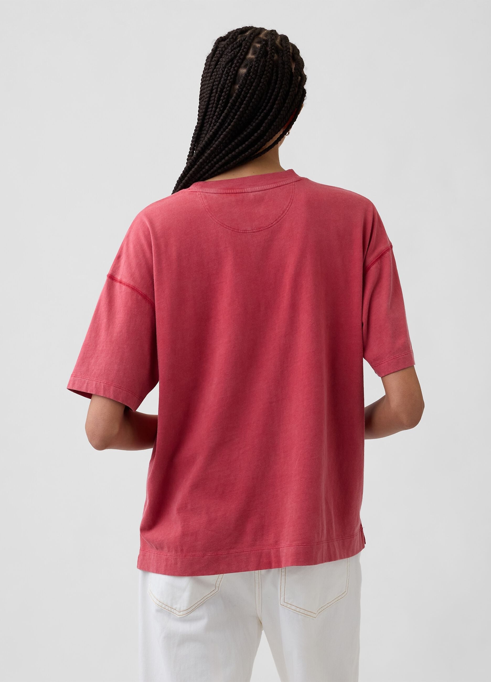 T-shirt a maniche corte in puro cotone con logo GAP