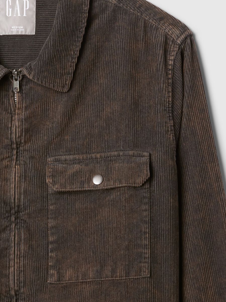 Shacket full-zip in corduroy Uomo_4