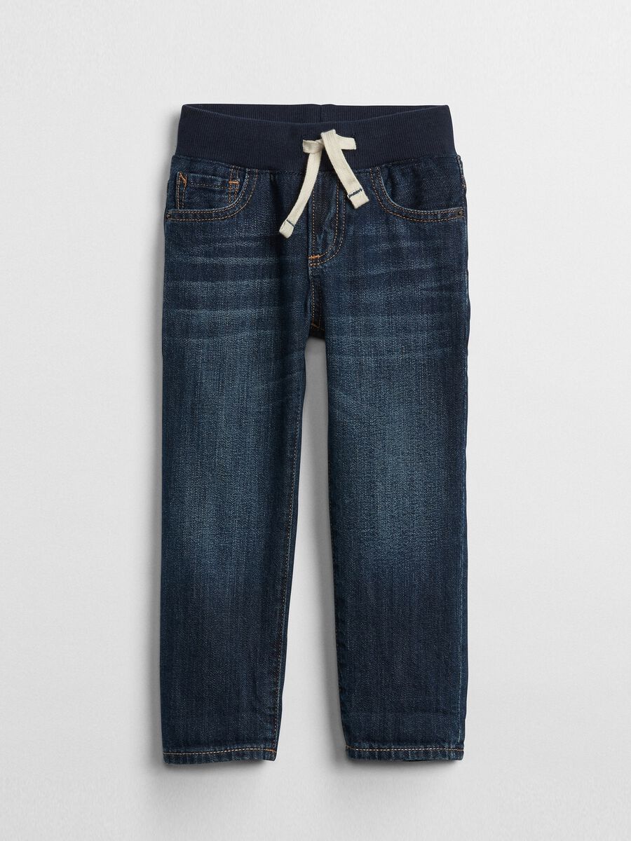 Jeans slim fit con coulisse Bimbo_0