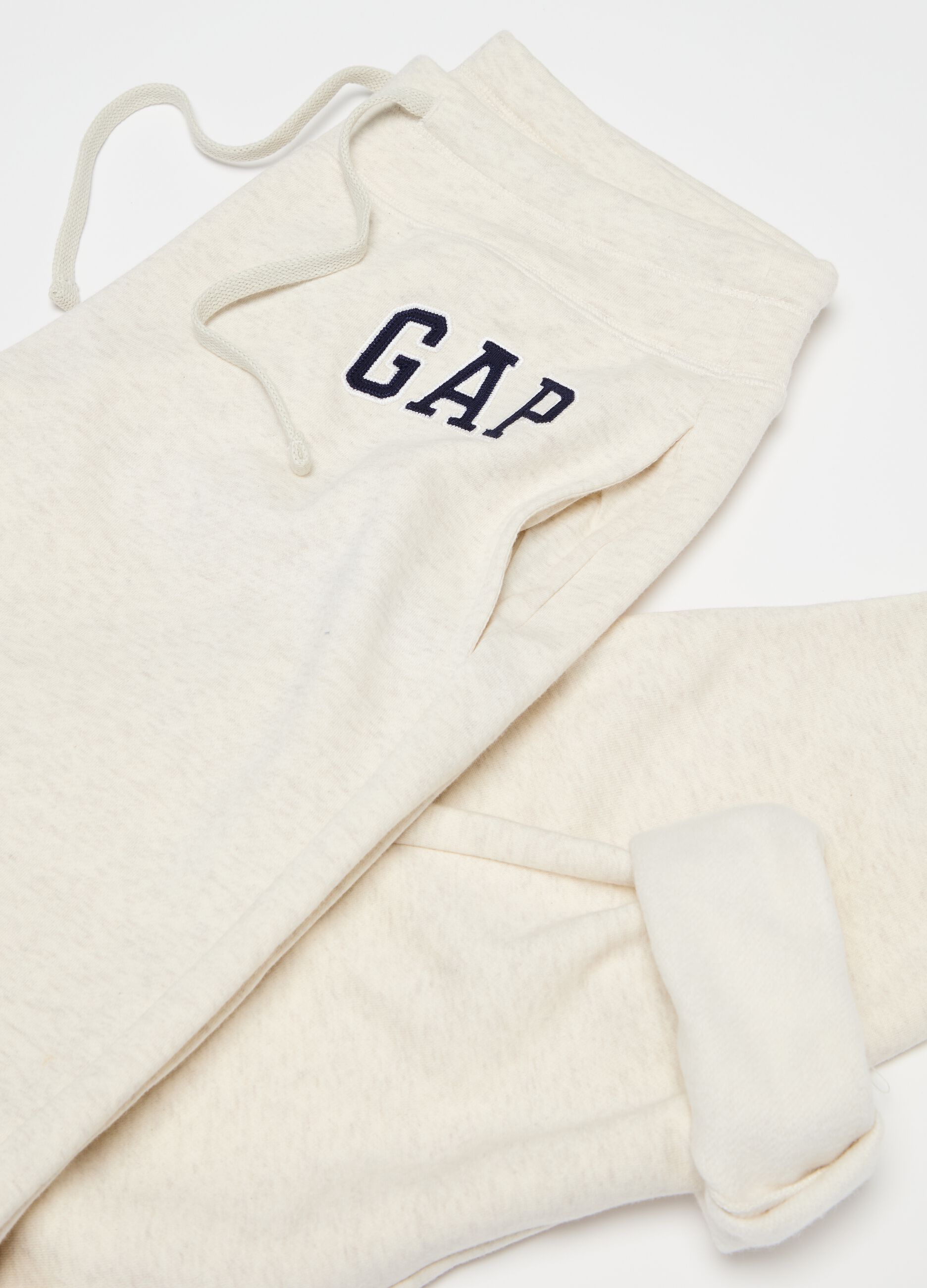 Joggers con coulisse e ricamo logo_2