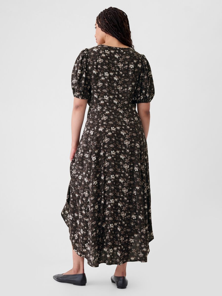 Vestito lungo chemisier floreale Donna_4