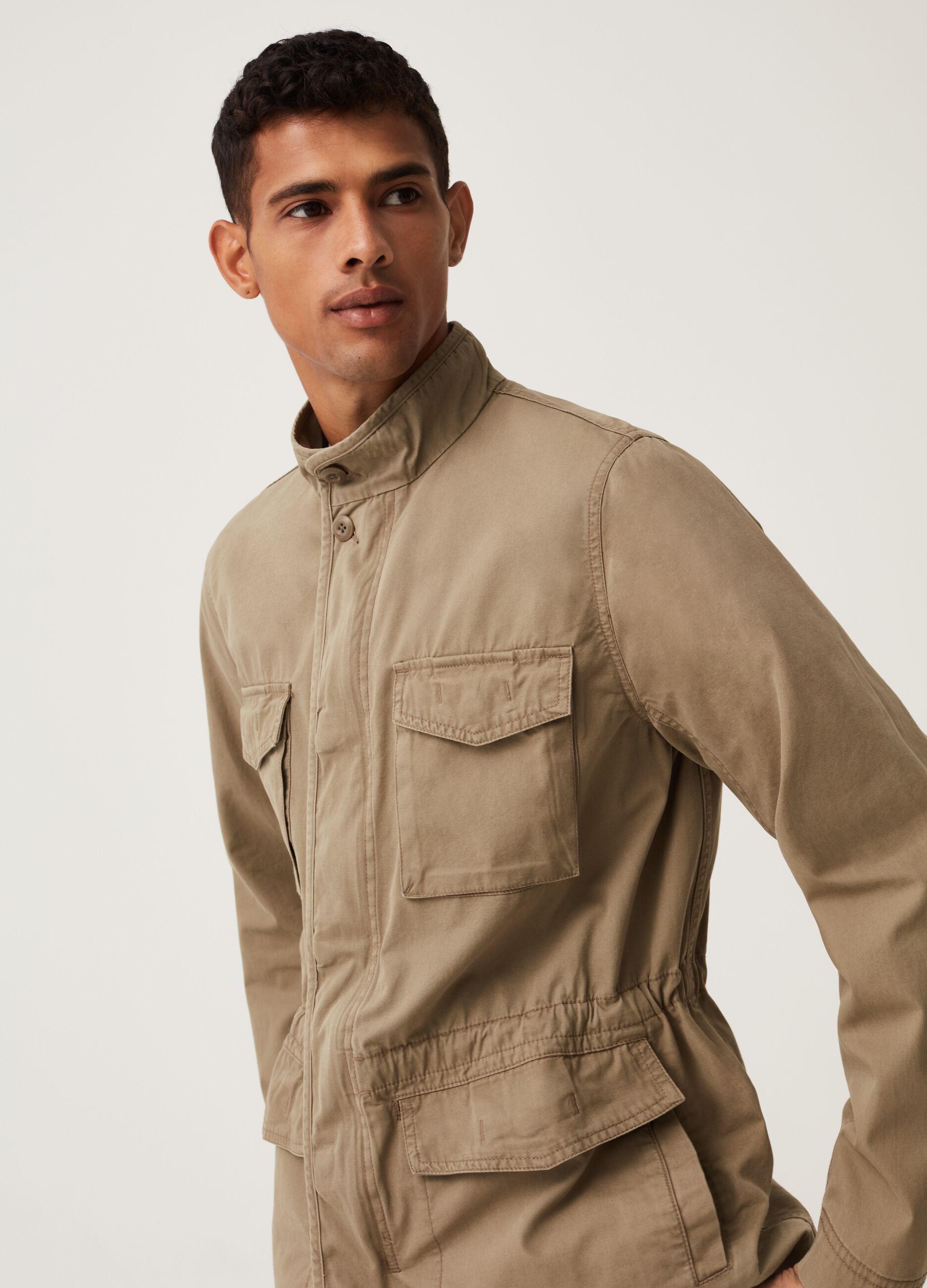 Cotton safari jacket_1