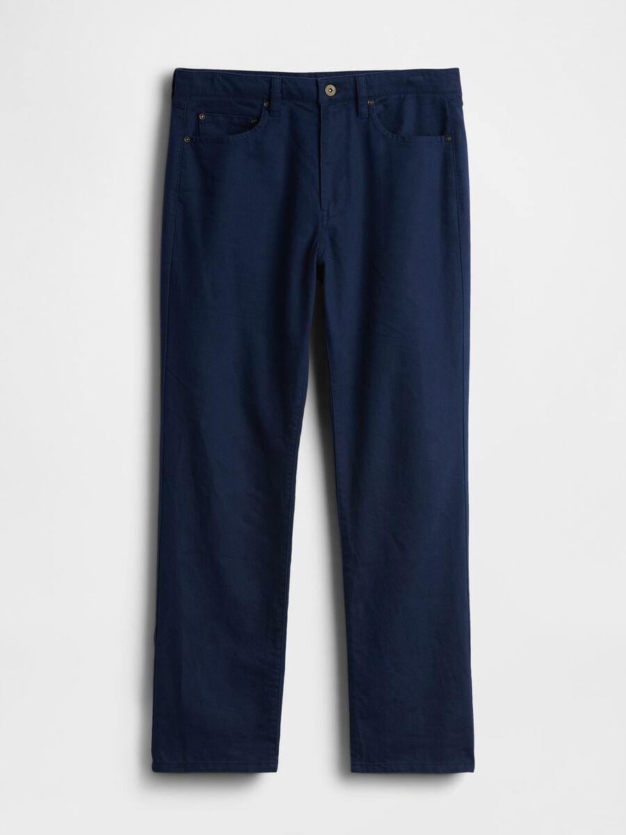 Linen and cotton-blend trousers Man_4
