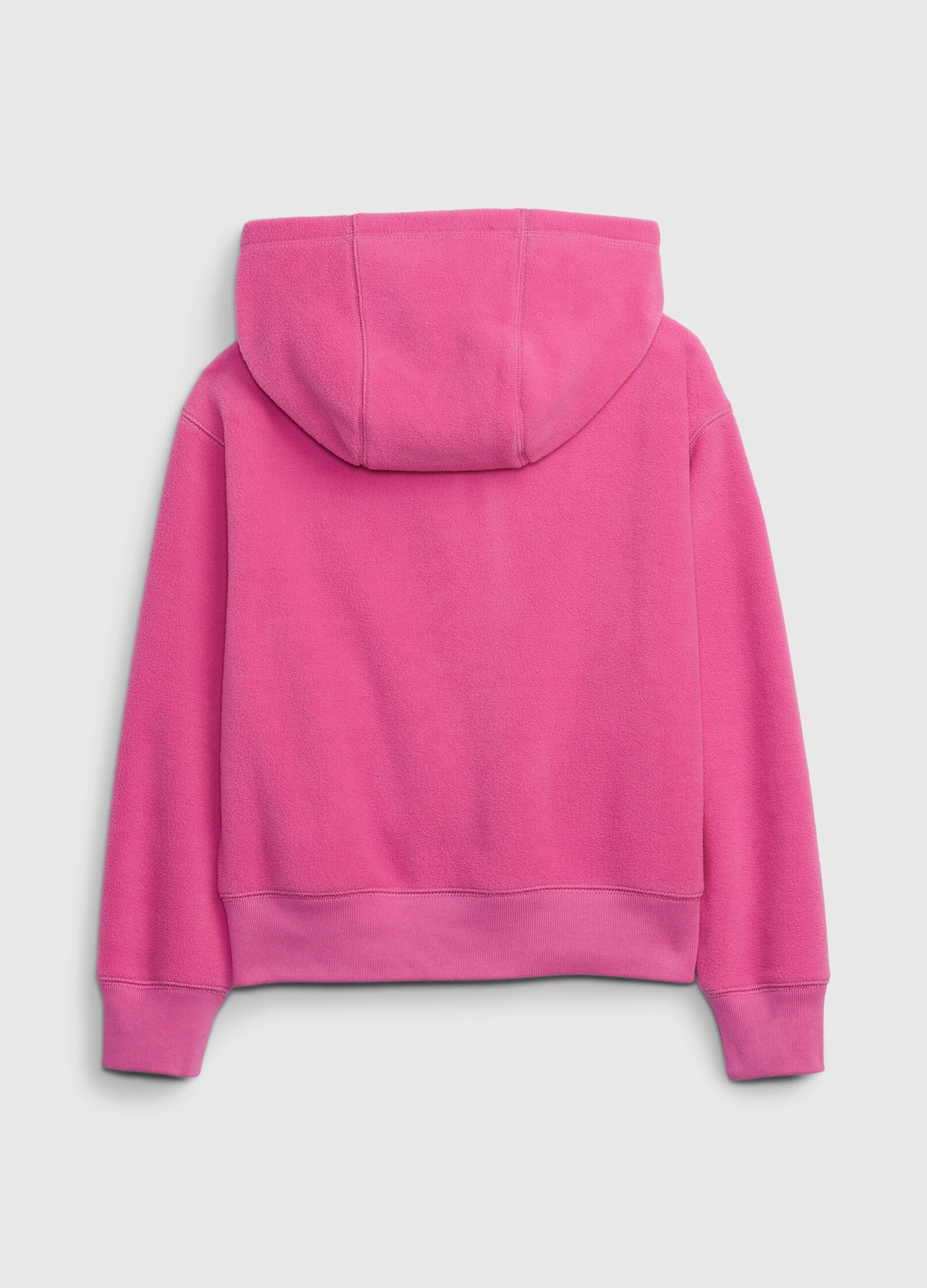 Fleece full-zip sweatshirt with hood_1