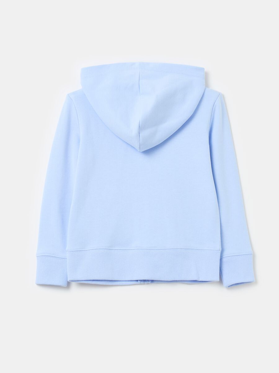 Full-zip con cappuccio stampa logo floreale Bambina_1