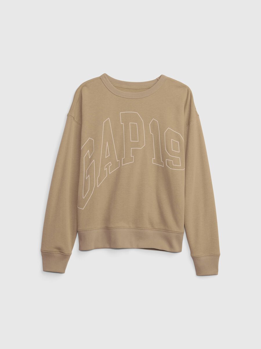 Loose-fit sweatshirt with logo print Boy_0