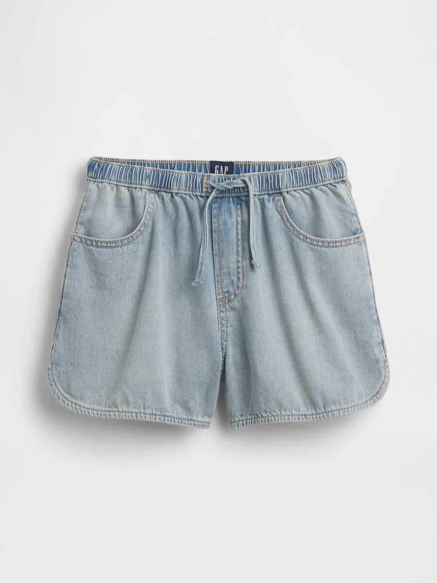 Pure cotton denim shorts Girl_3