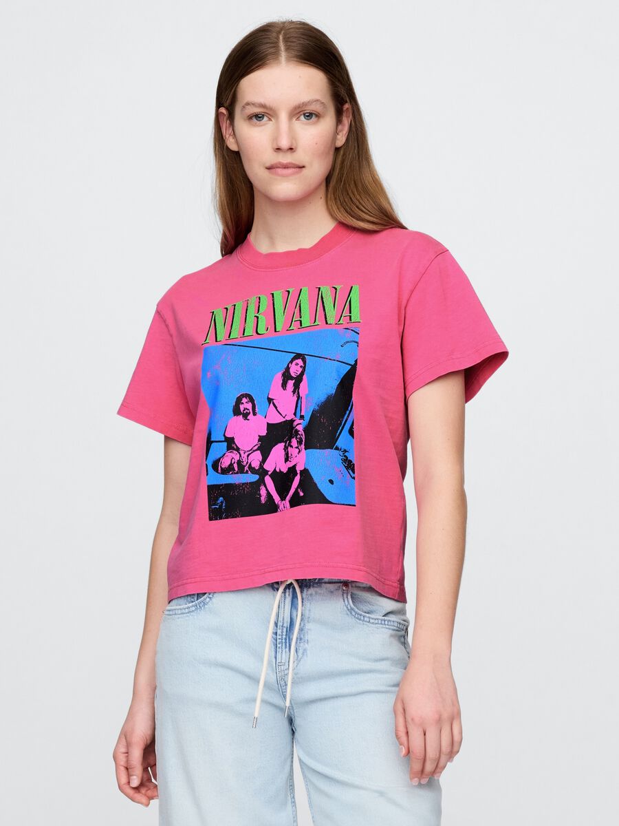 Cotton T-shirt with print Woman_0