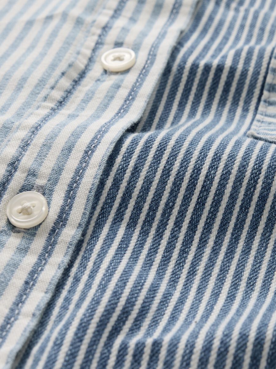 Camicia patchwork a righe Gap in cotone Donna_4