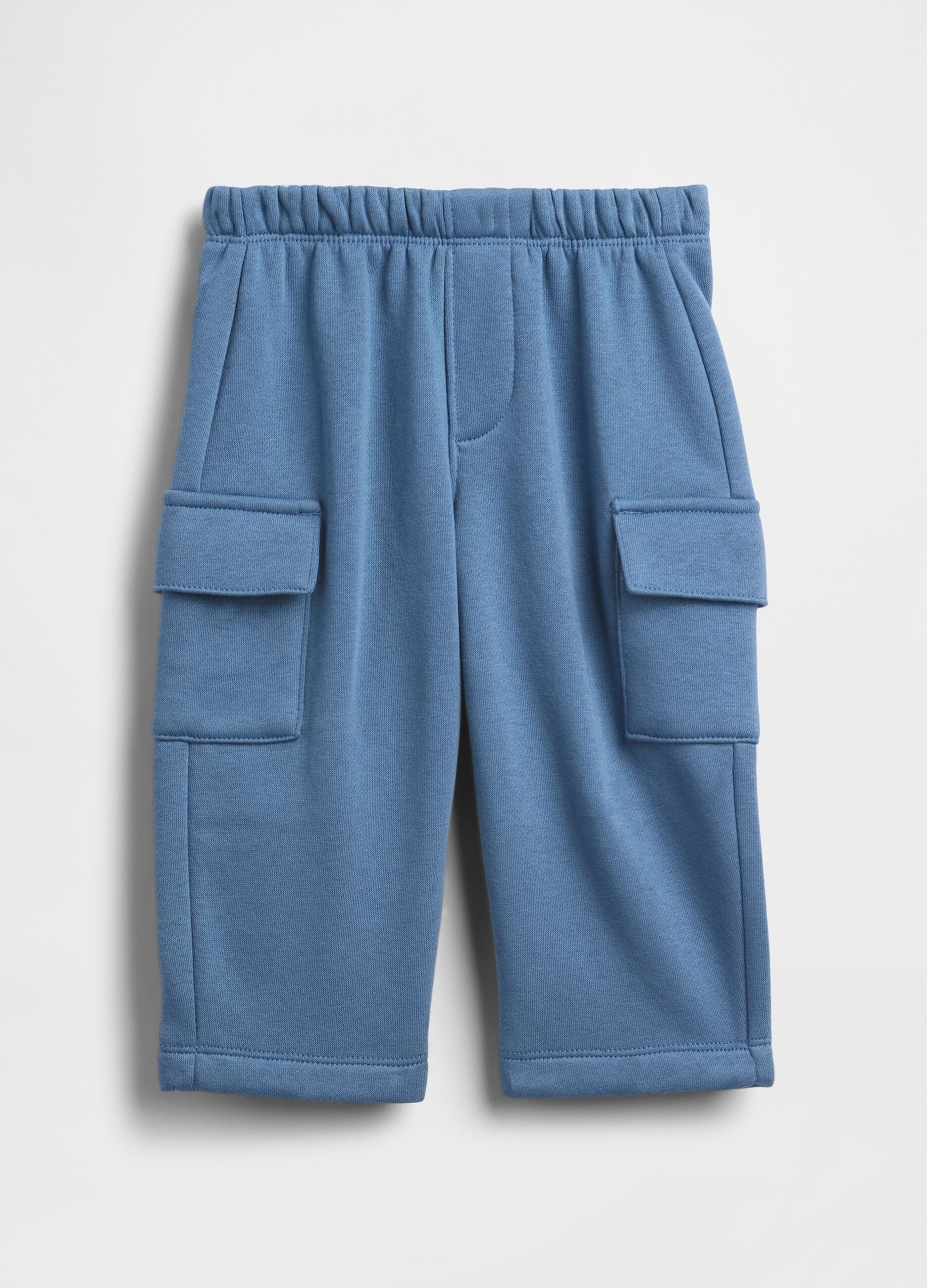 Pantaloni blu per neonati in misto cotone