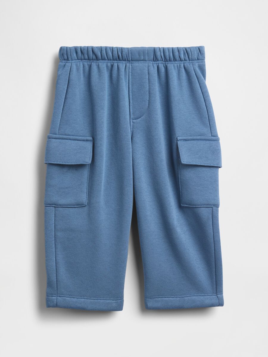 Pantaloni blu per neonati in misto cotone Neonato_0