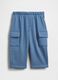 Pantaloni blu per neonati in misto cotone_0