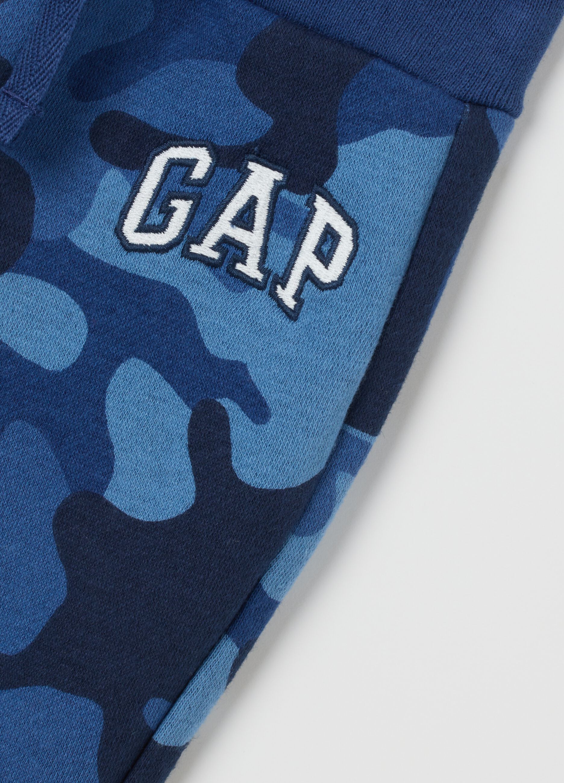 Camo joggers with logo embroidery_2