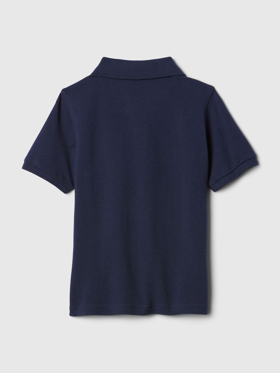 Pure cotton regular fit polo with logo Baby Boy_1