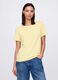 Yellow T-shirt in 100% cotton_0