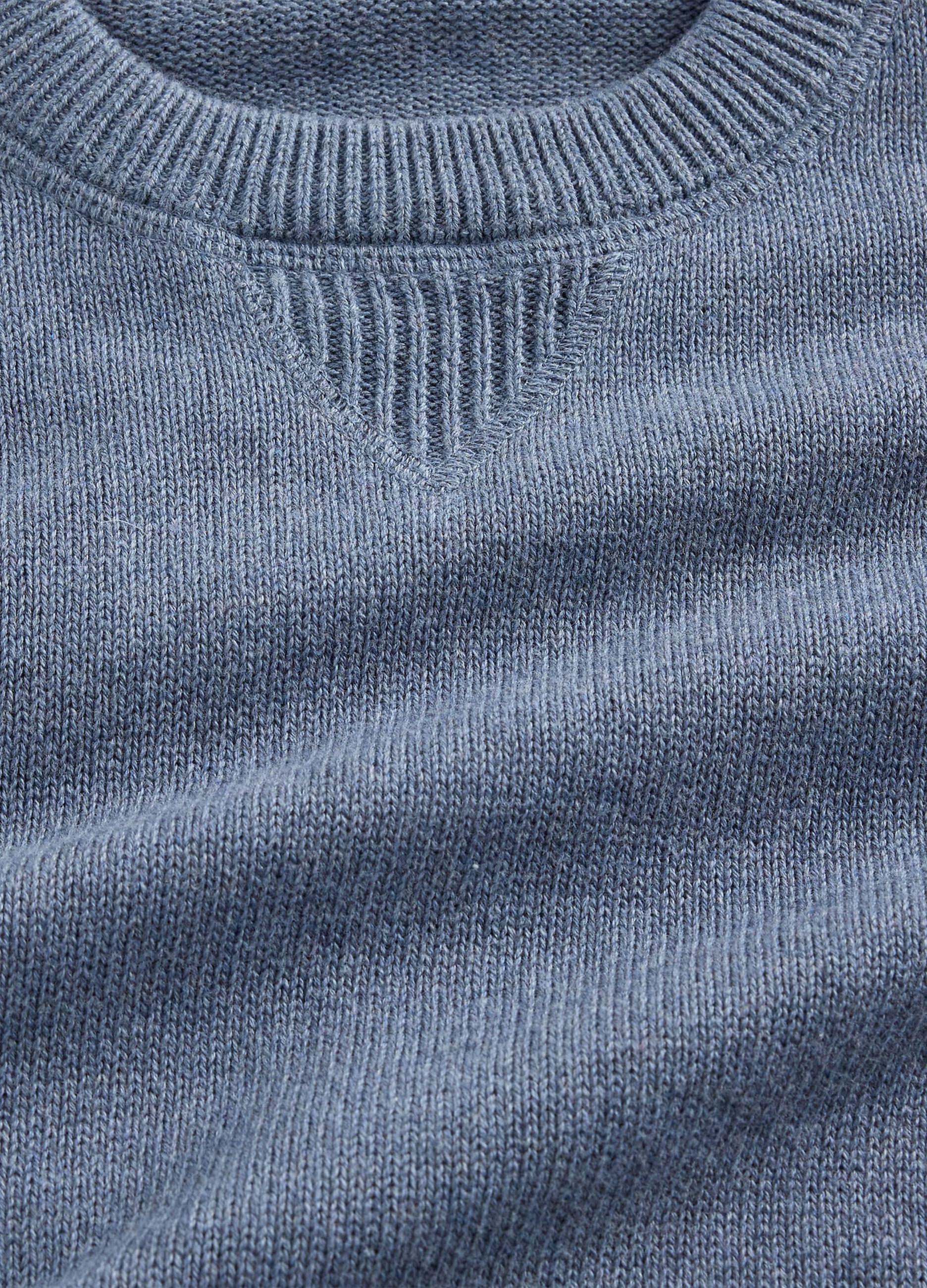 Maglione blu in cotone per bambino_4