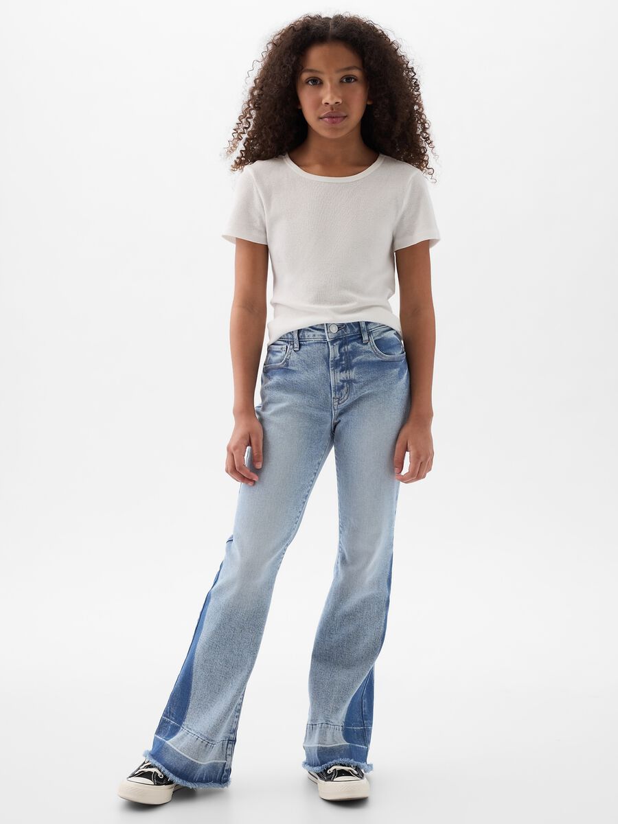 Jeans flare fit cinque tasche Bambina_0
