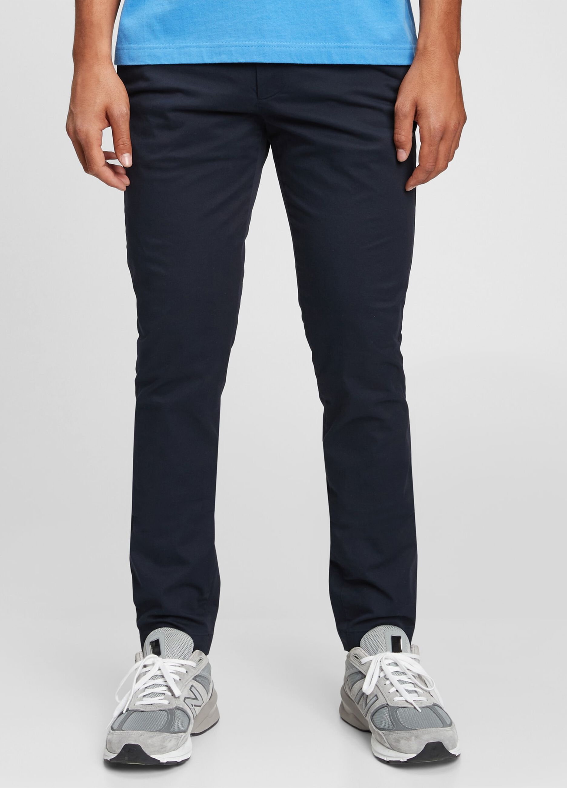 Skinny-fit chino trousers in stretch cotton