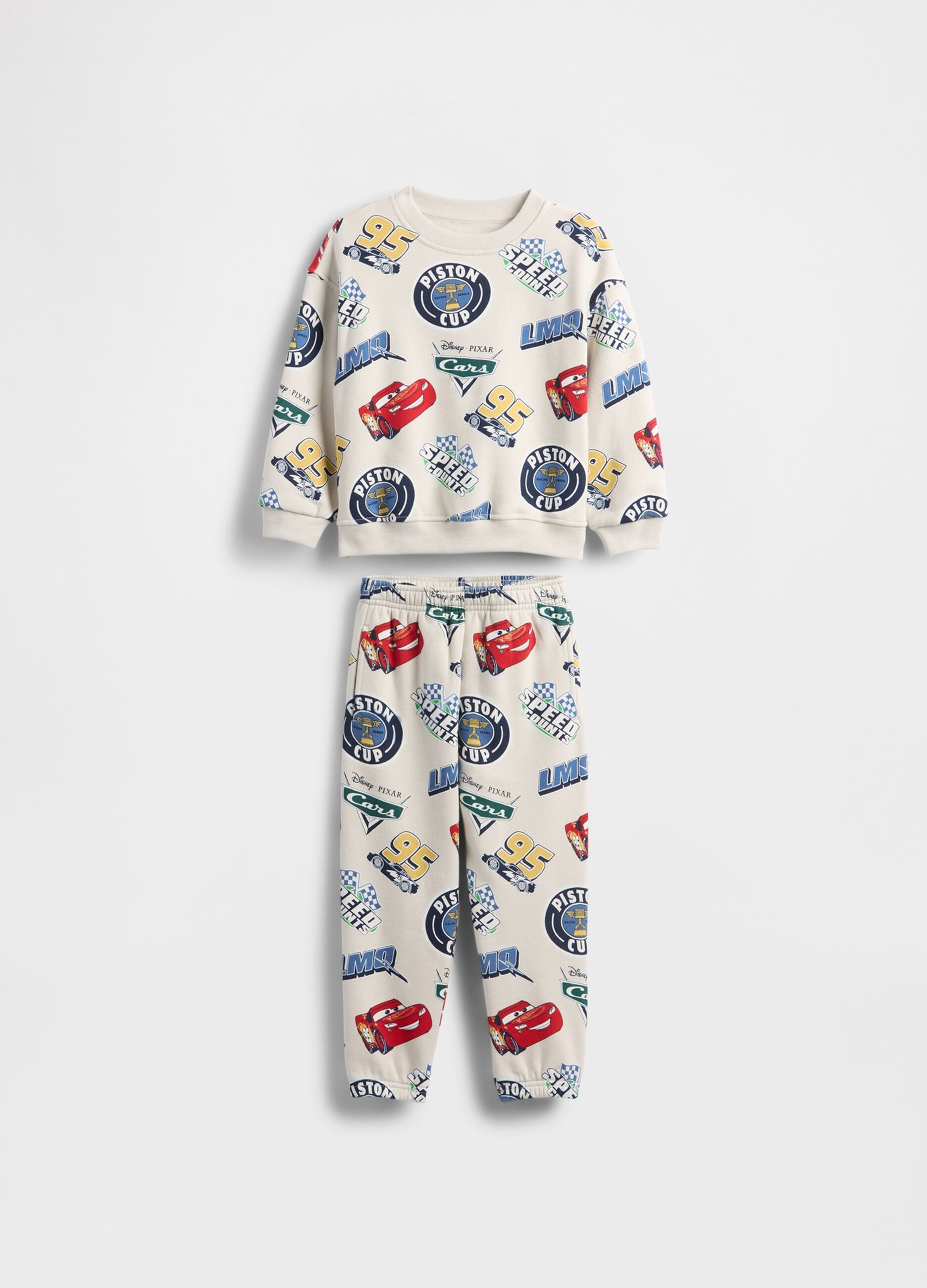 Set beige per bambino in cotone_1