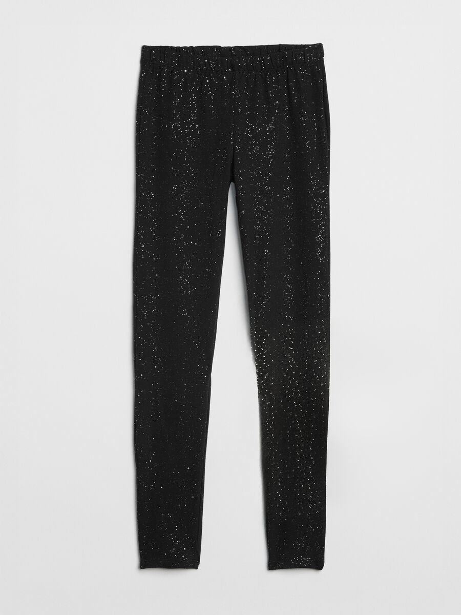 Black Stretch Leggings Girl_0