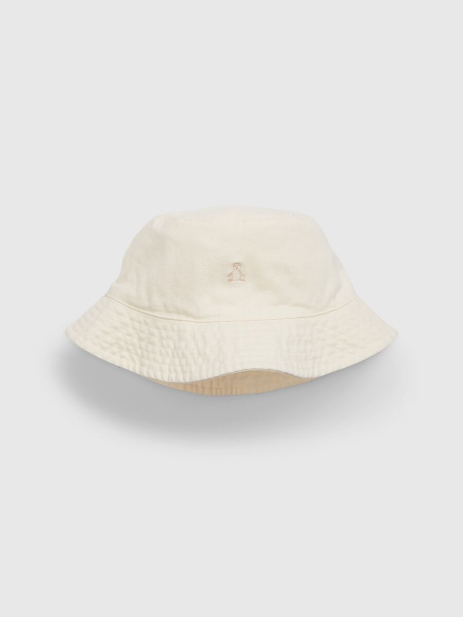 Cappello alla pescatora con ricamo orsetto Bimbo_0