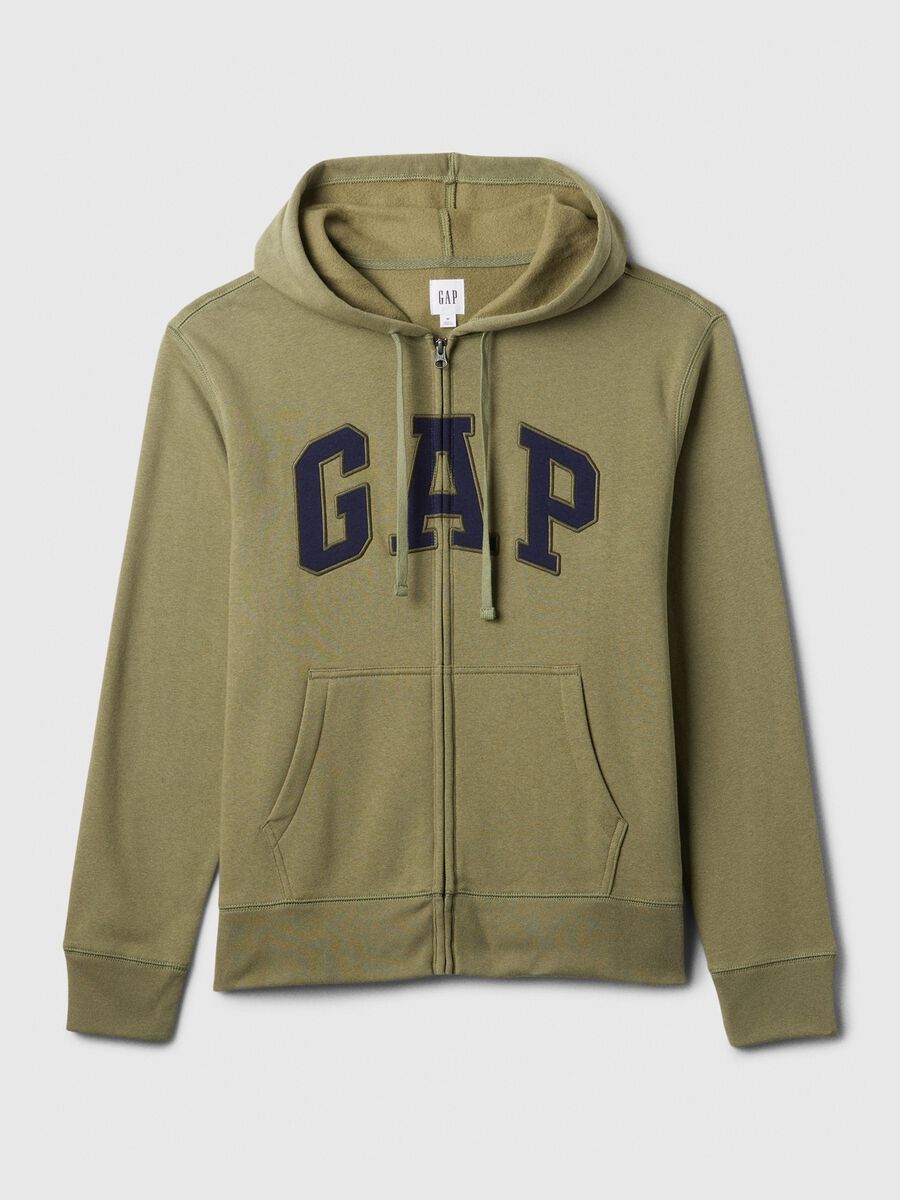 Full-zip con cappuccio e ricamo logo Uomo_3