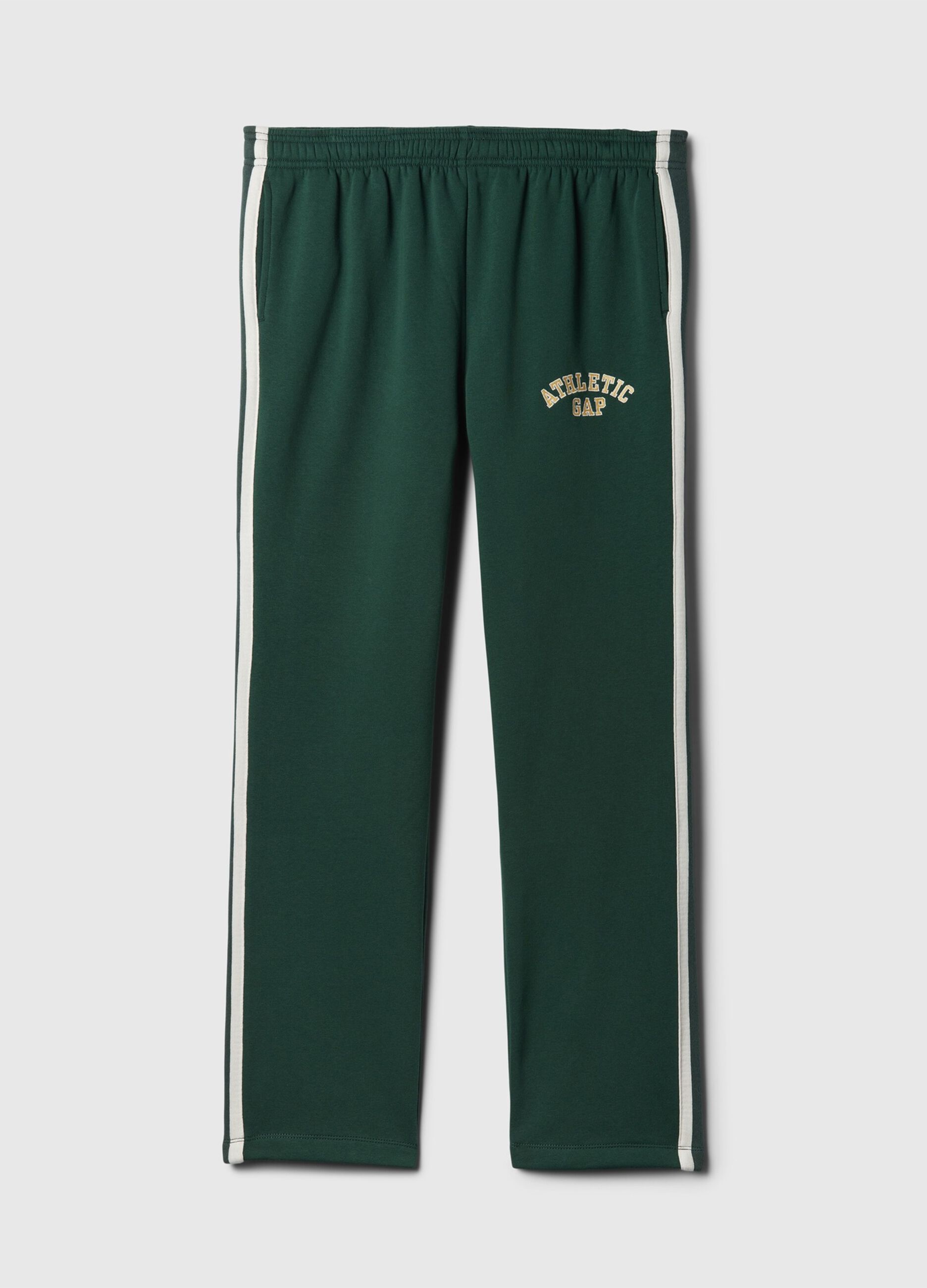 Joggers con bande rigate ricamo logo Athletic_4