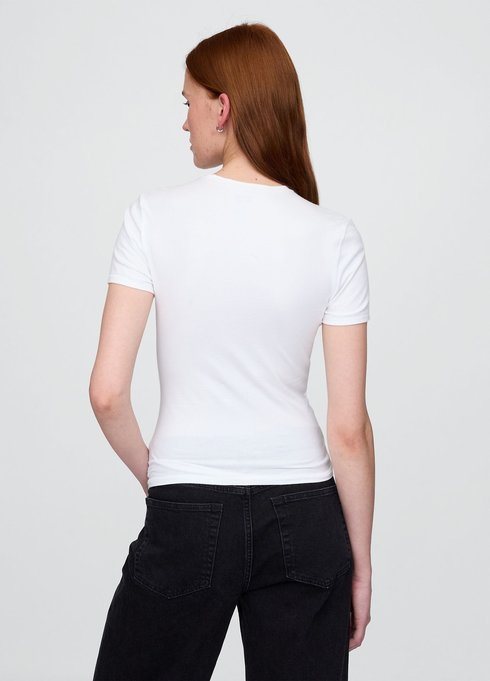 T-shirt elasticizzata a maniche corte_2