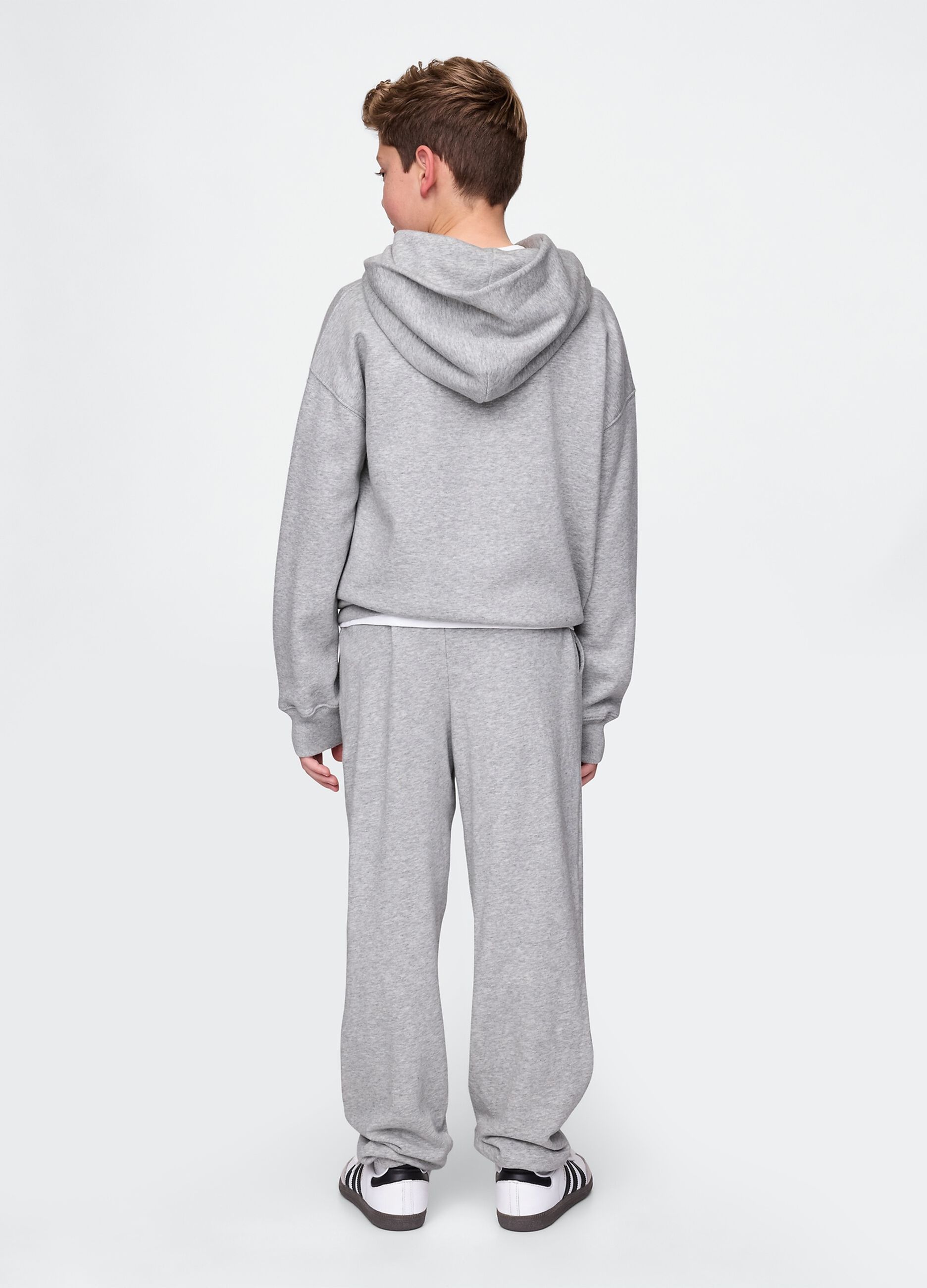 Pantaloni grigi per ragazzi in misto cotone_2