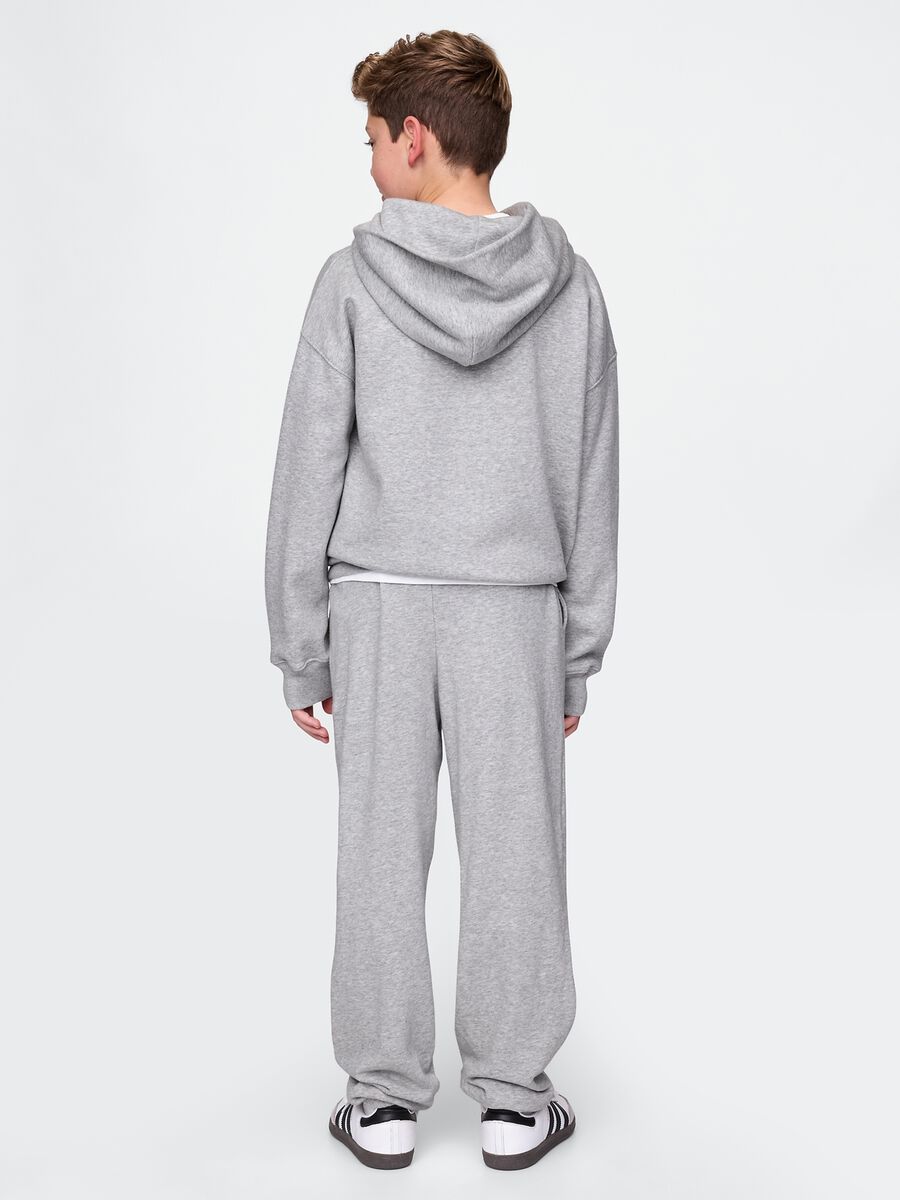 Pantaloni grigi per ragazzi in misto cotone Bambino_2