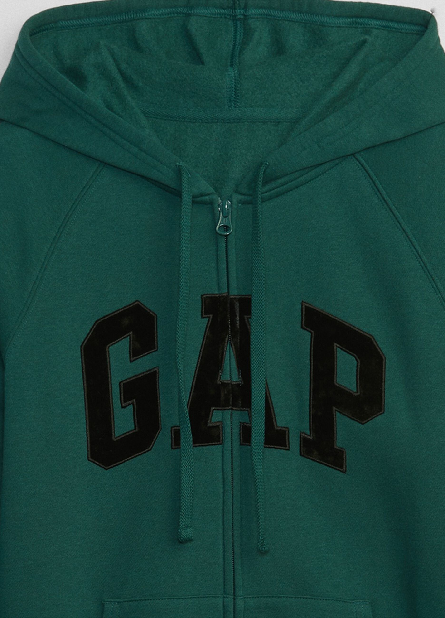 Full-zip sweatshirt with raglan sleeves and logo embroidery_3