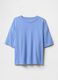 T-shirt a maniche corte azzurra in cotone Gap_4