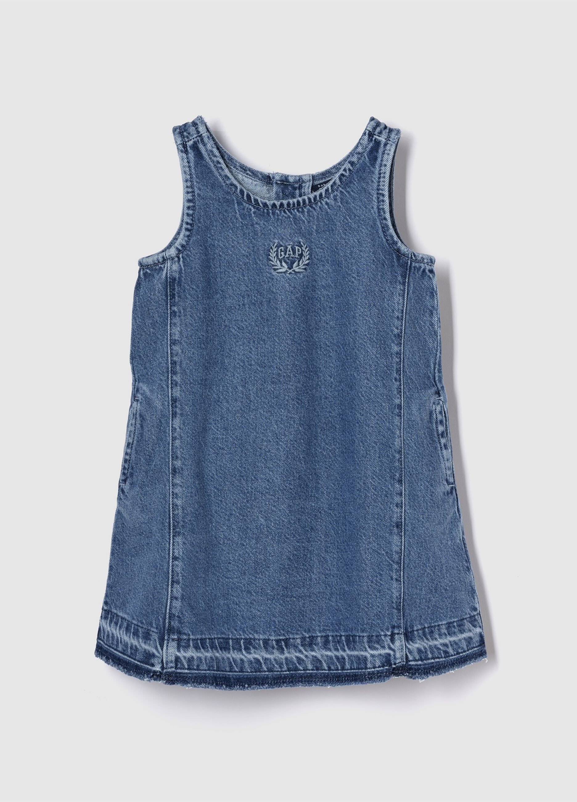 Abito in denim senza maniche