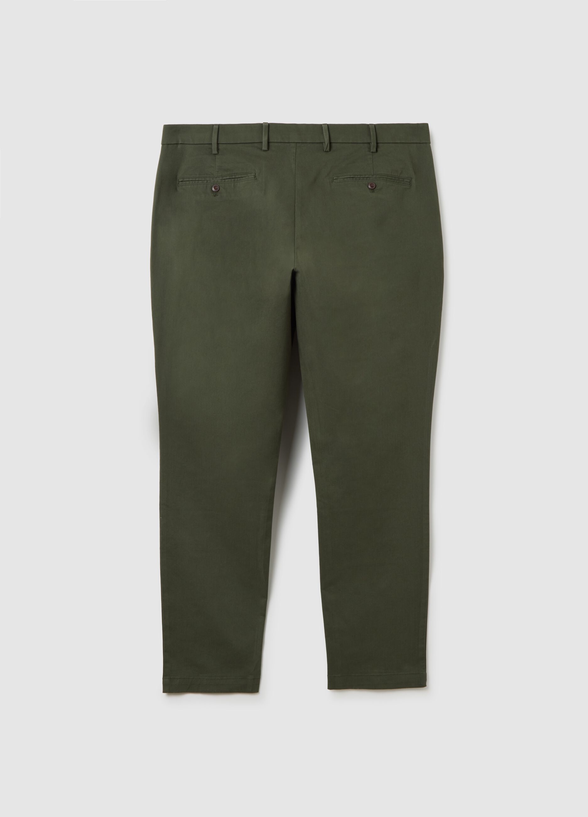 Pantaloni slim fit in cotone stretch_2