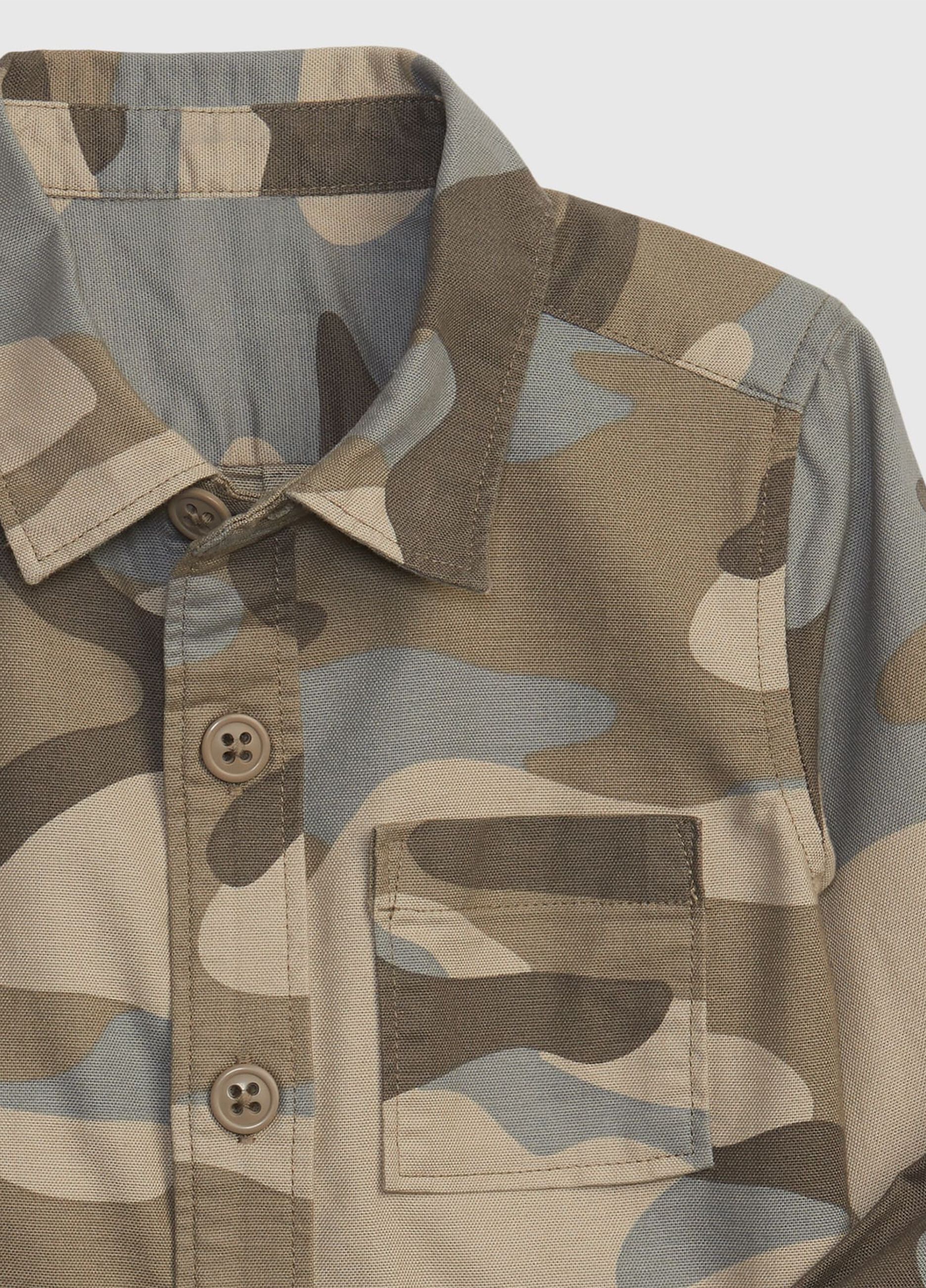 Oxford cotton camouflage shirt_2