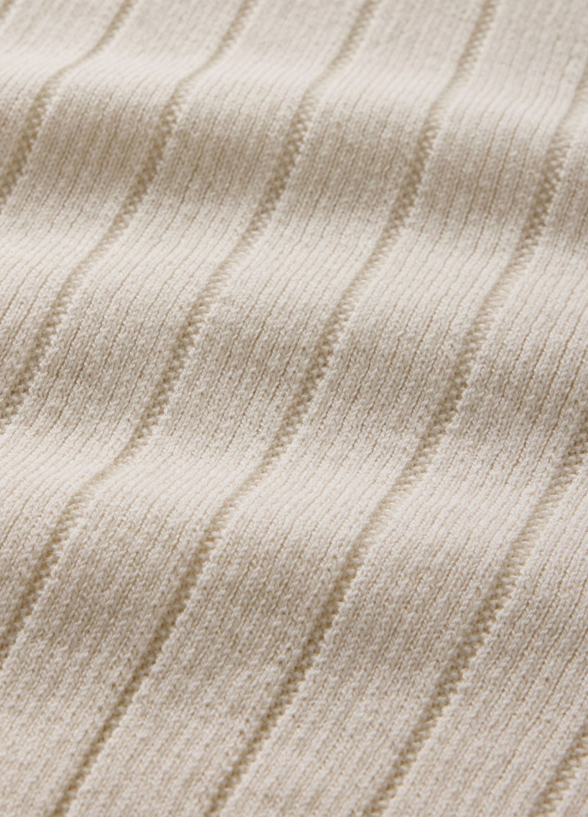 Polo a maniche corte beige in cotone_4