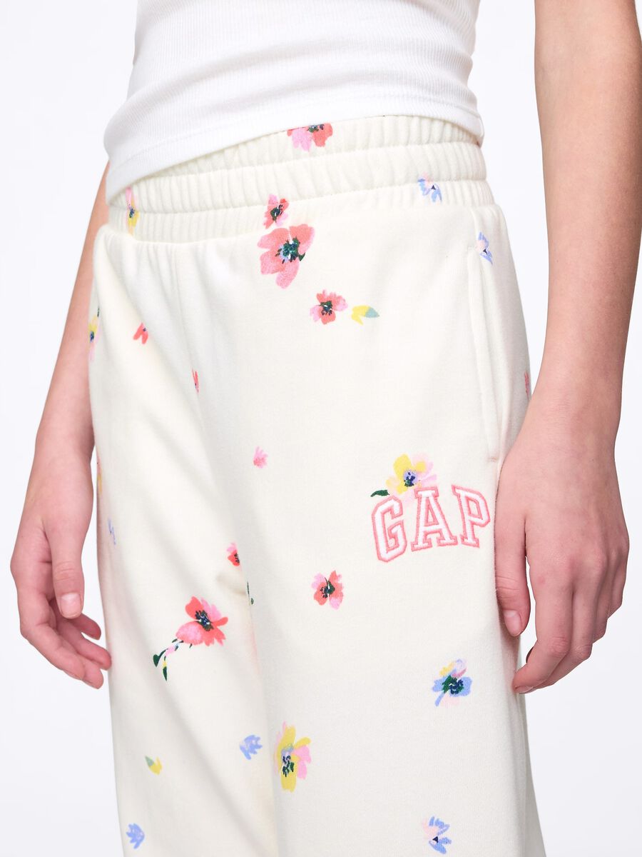 Pantaloni larghi floreali Bambina_3