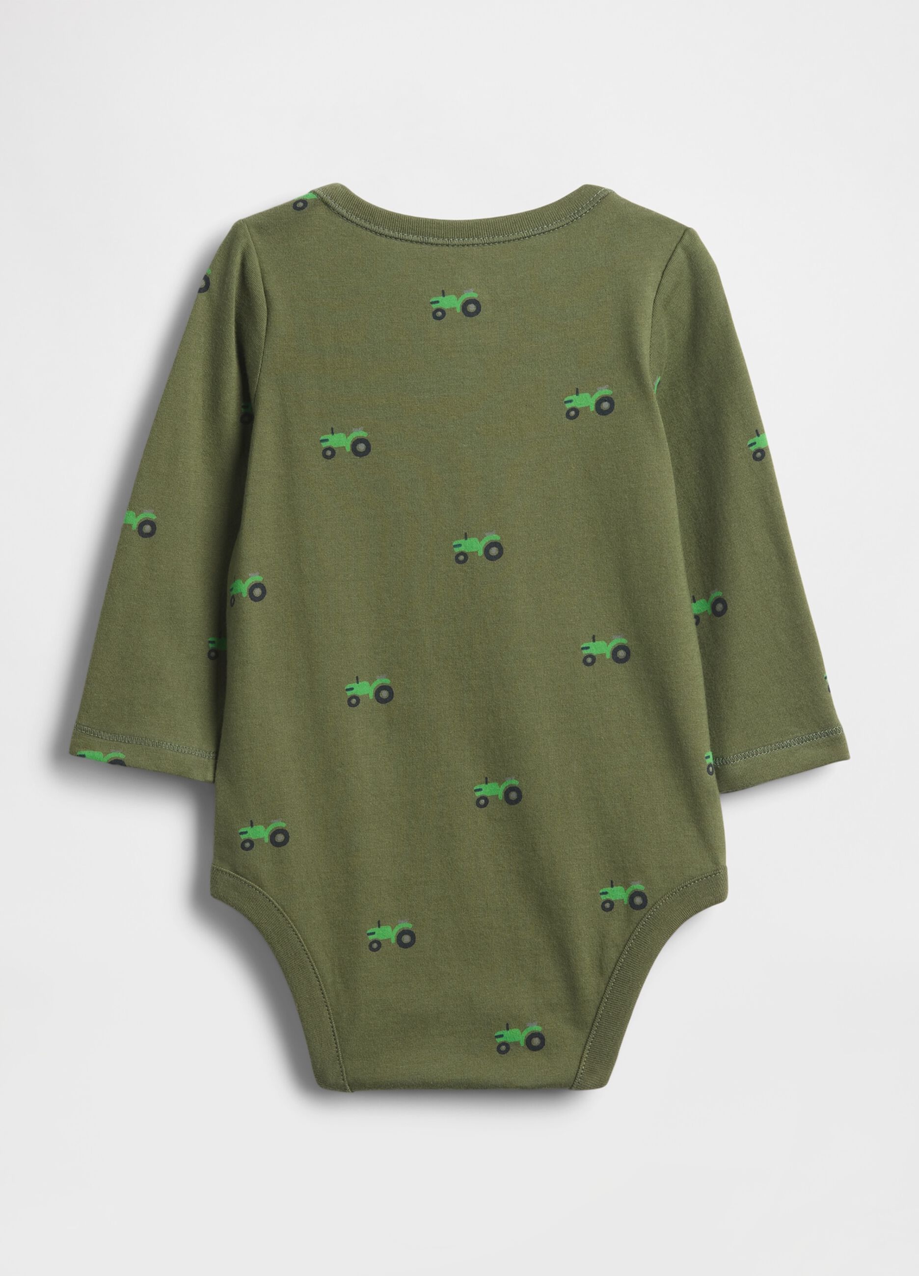 Body verde in cotone per neonato_1