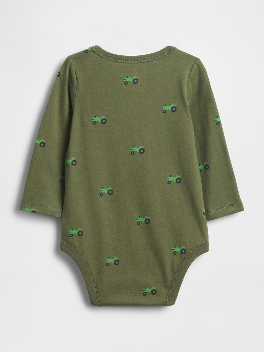 Body verde in cotone per neonato Neonato_1