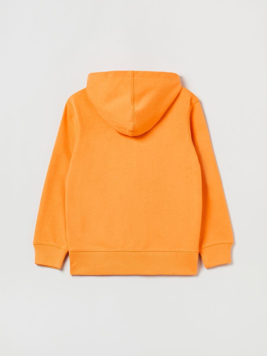 Full-zip sweatshirt with hood and logo embroidery Boy_1