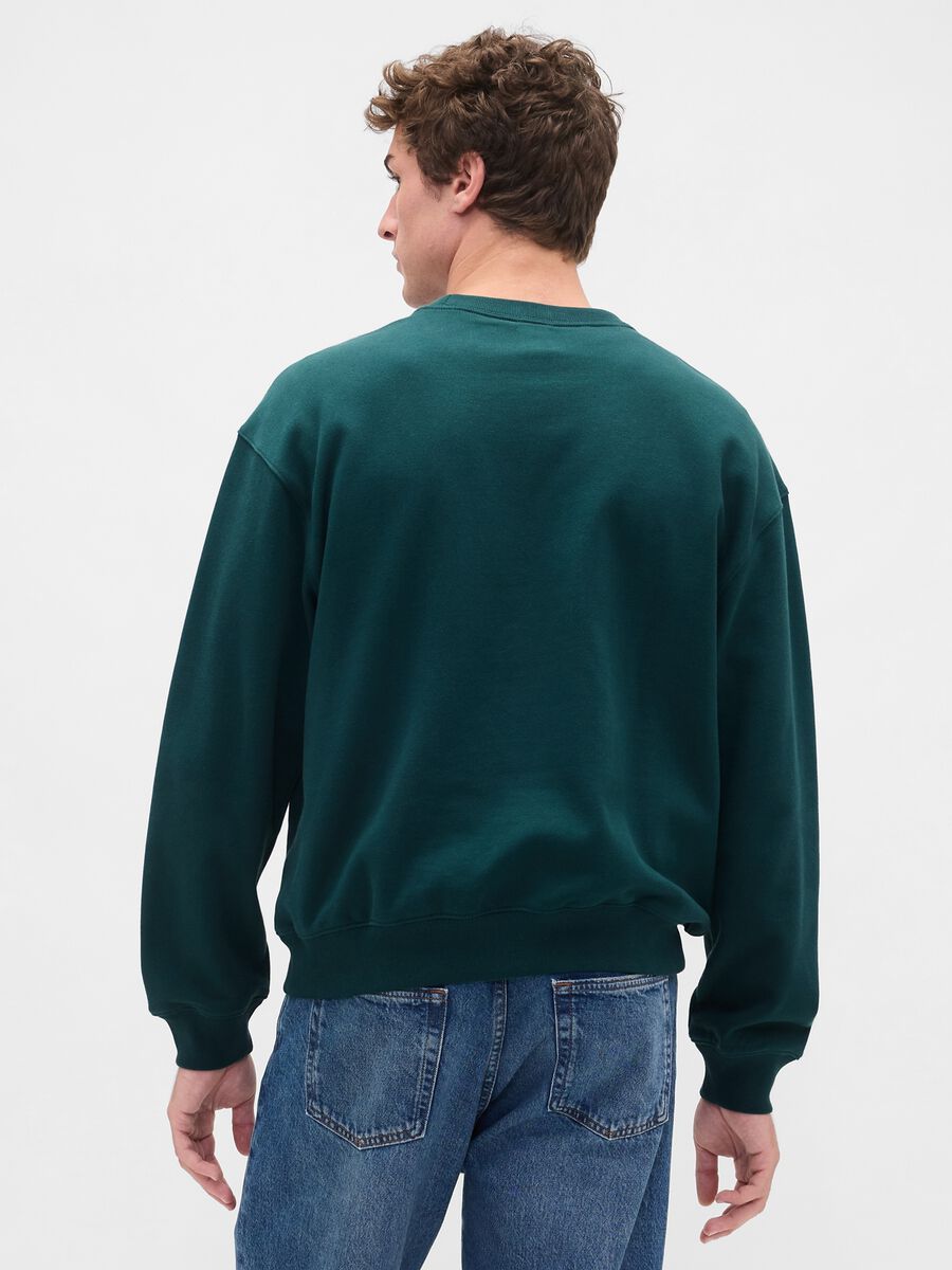 Green Crewneck Sweatshirt Man_1