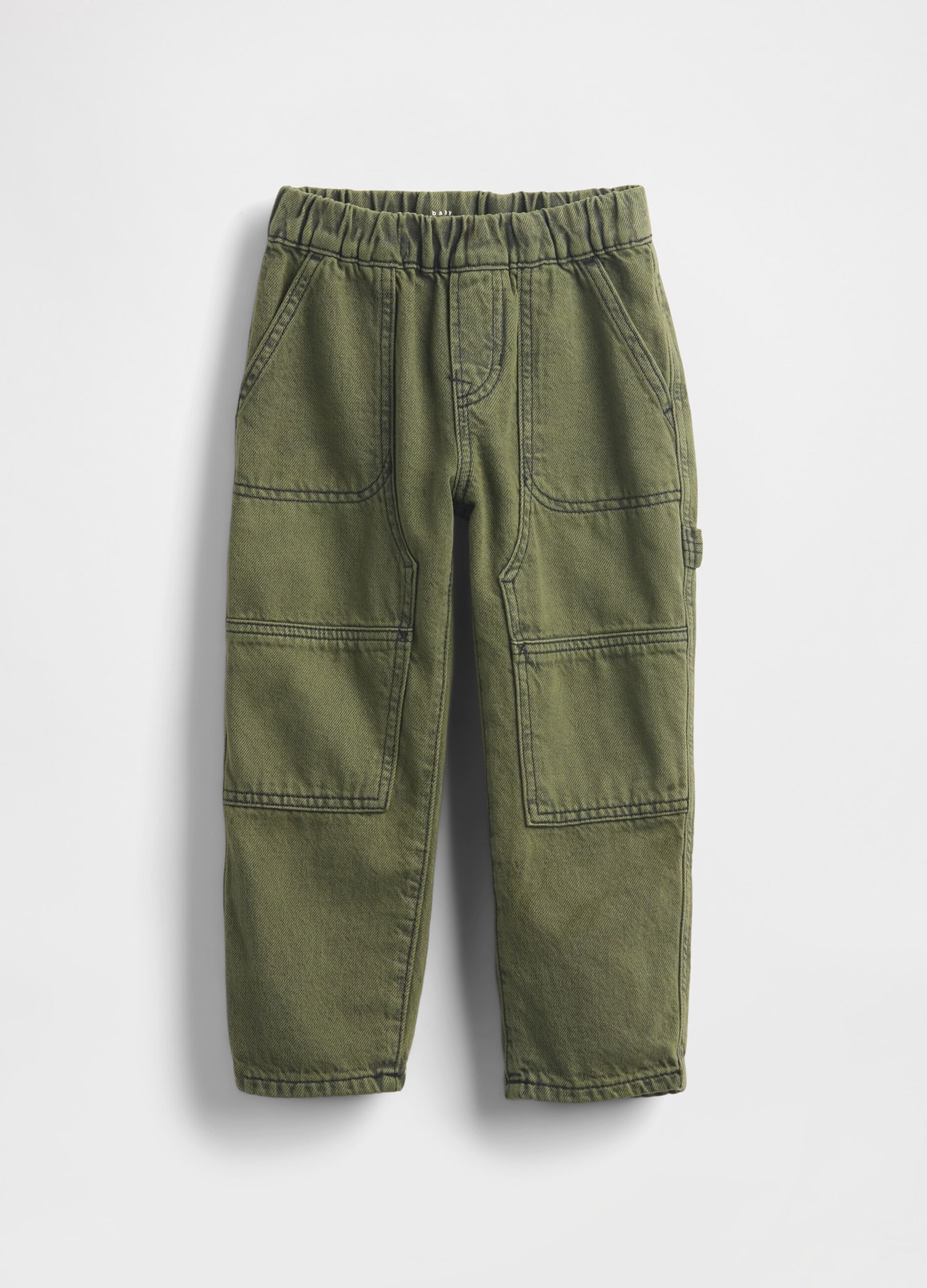 Green denim trousers for boys