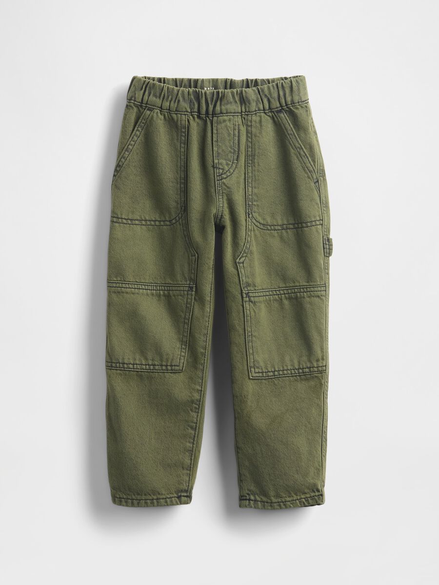 Green denim trousers for boys Baby Boy_0