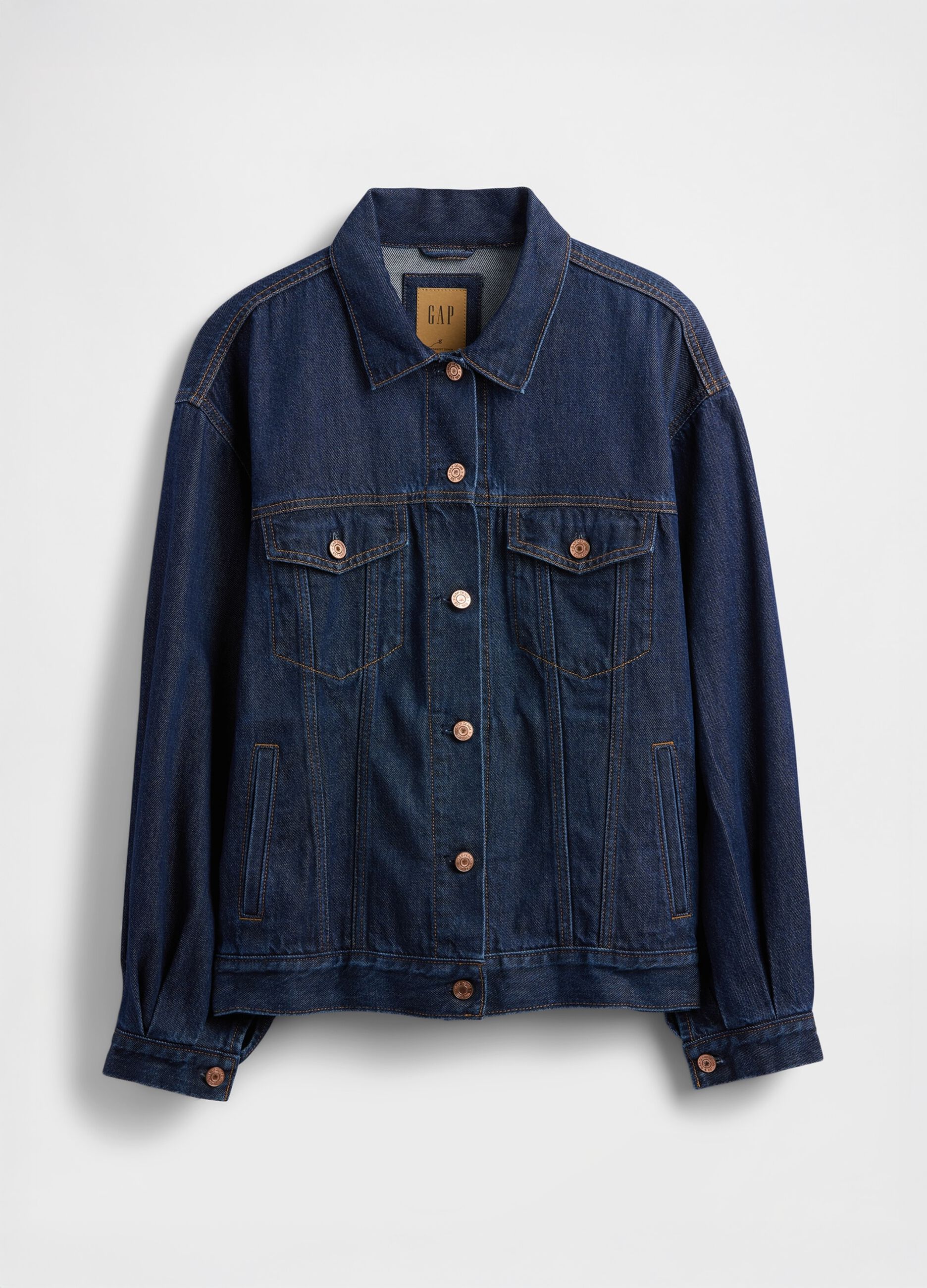 Giacca denim blu in cotone e Lyocell_4