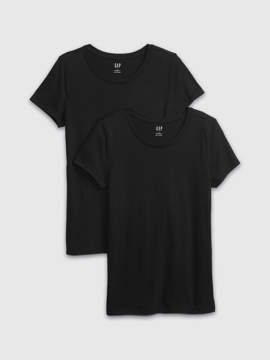 Bipack t-shirt in cotone e modal Donna_0